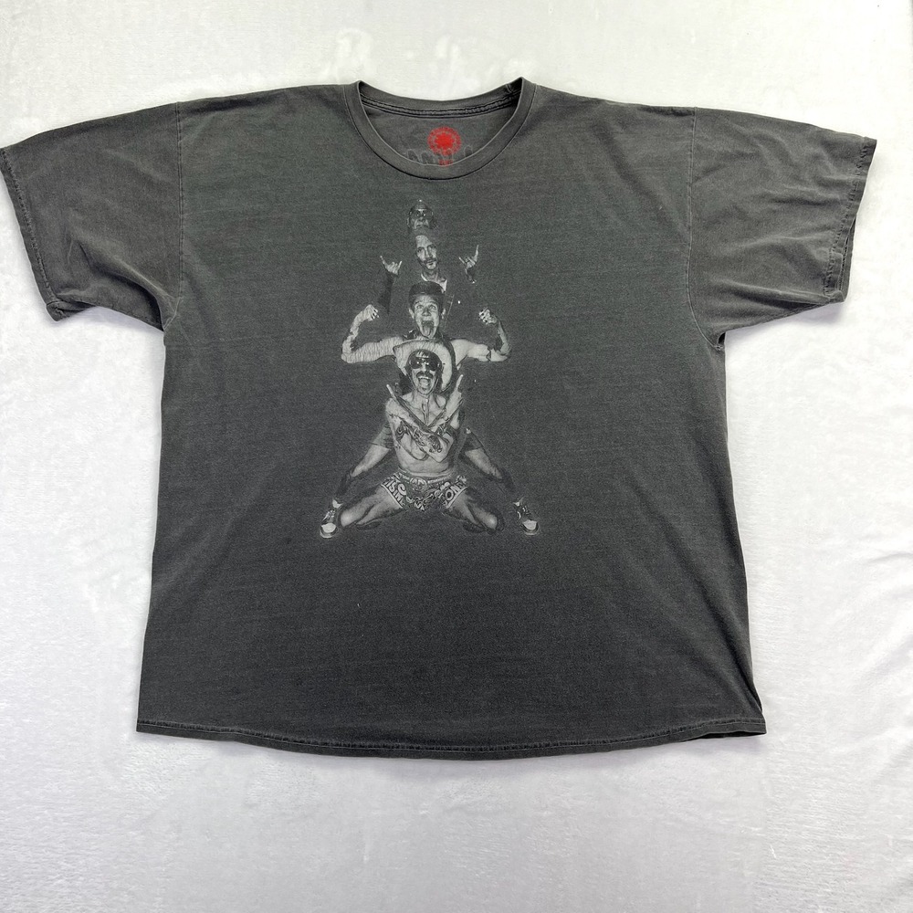 Red Hot Chili Peppers T Shirt Mens 2XL Gray Unlimited Love World Tour 2022 Band